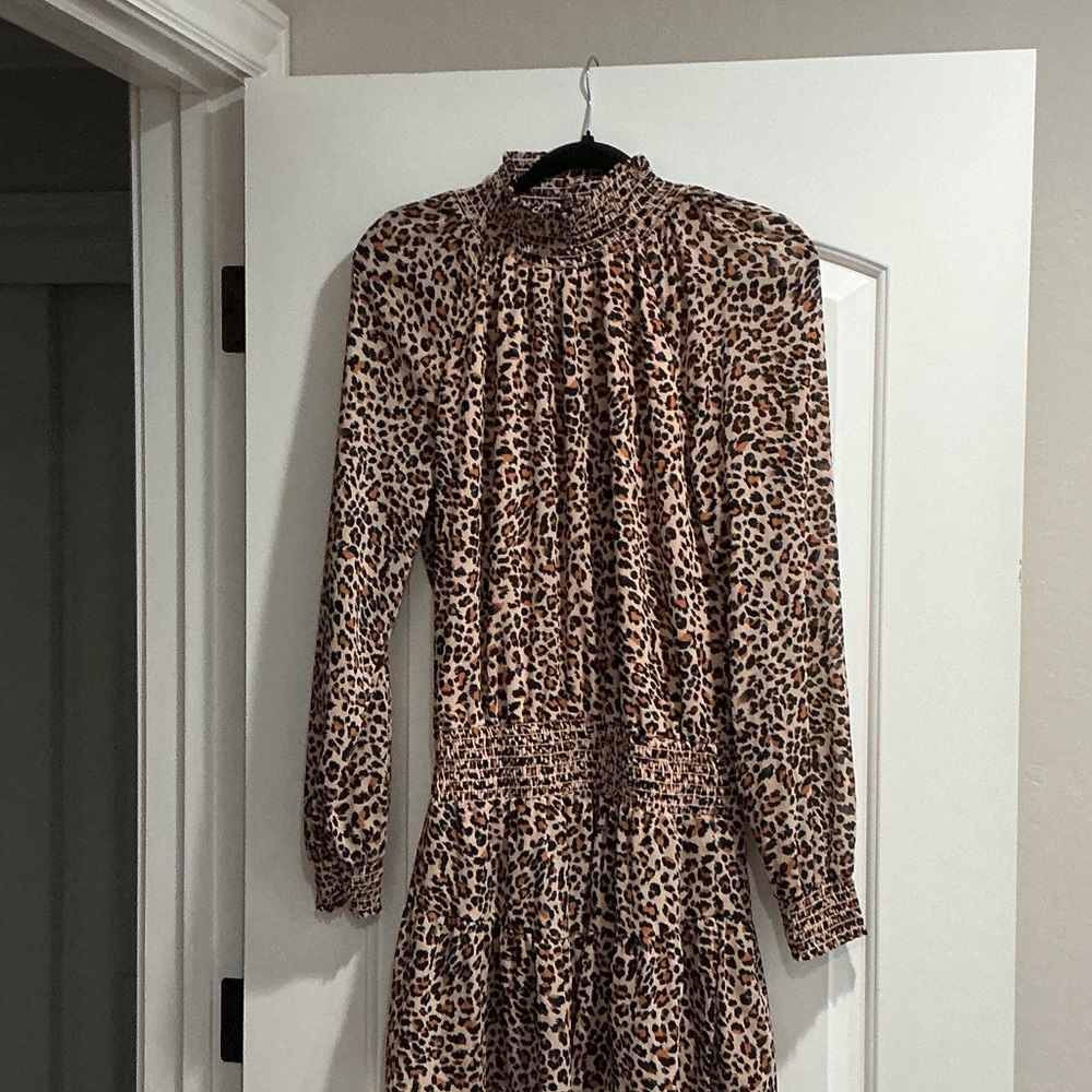 Chic Animal Print Maxi Dress